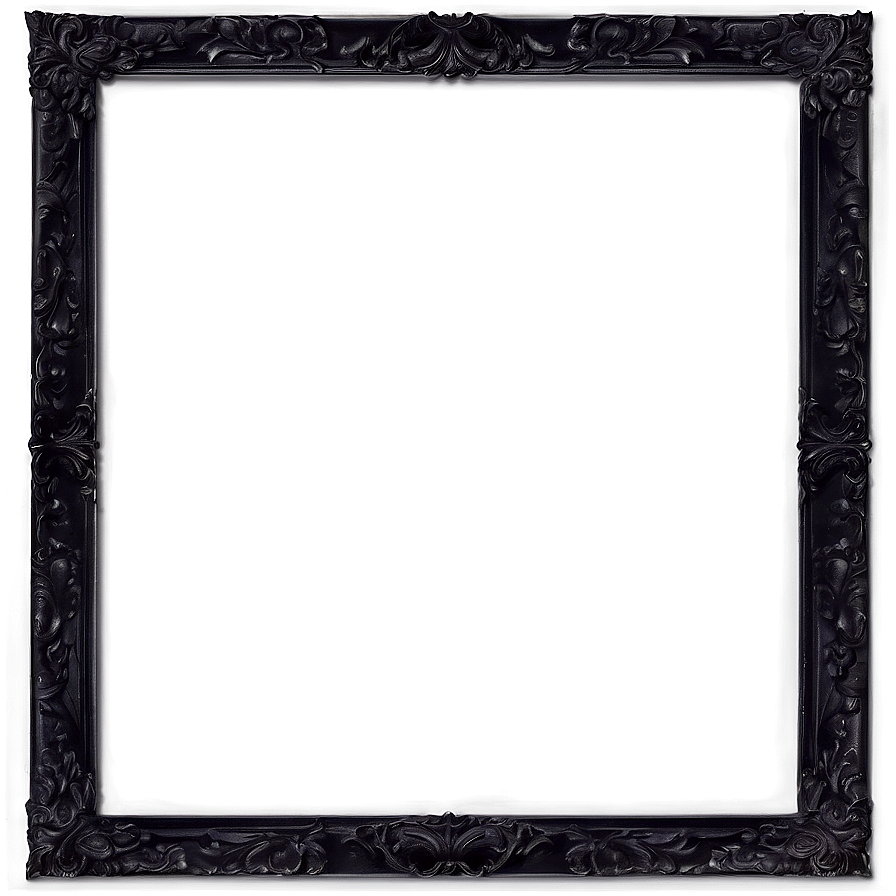 Artistic Black Frame Png Wds90