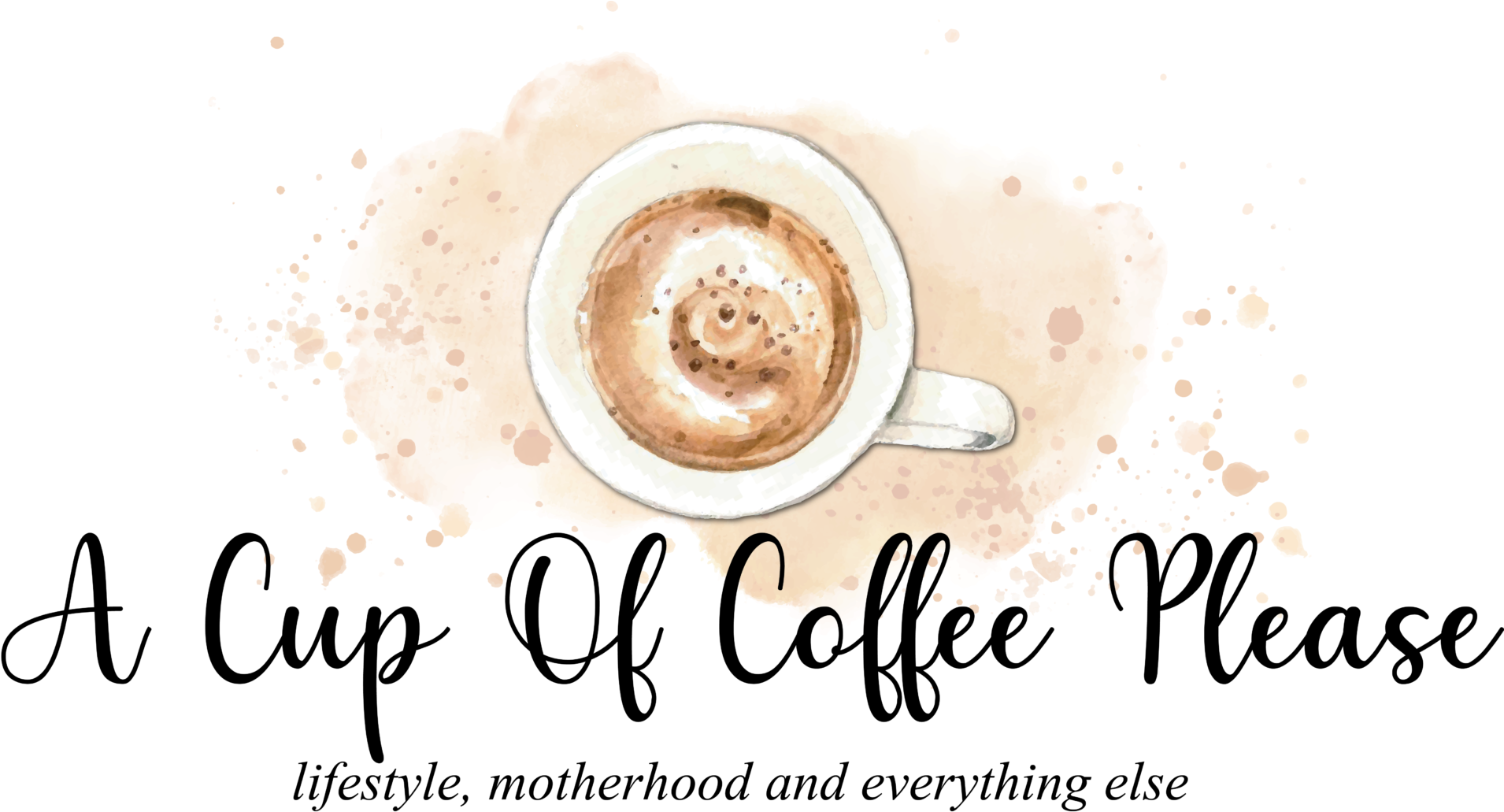 Artistic Cappuccino Splash Illustration