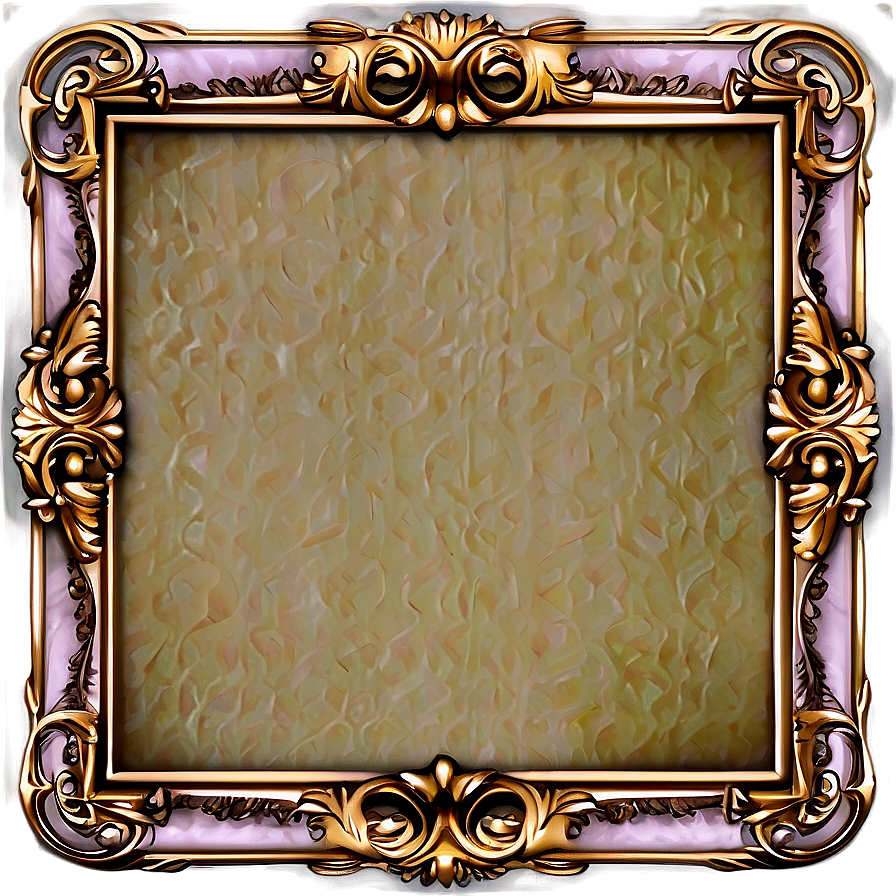 Artistic Certificate Frame Png 06262024