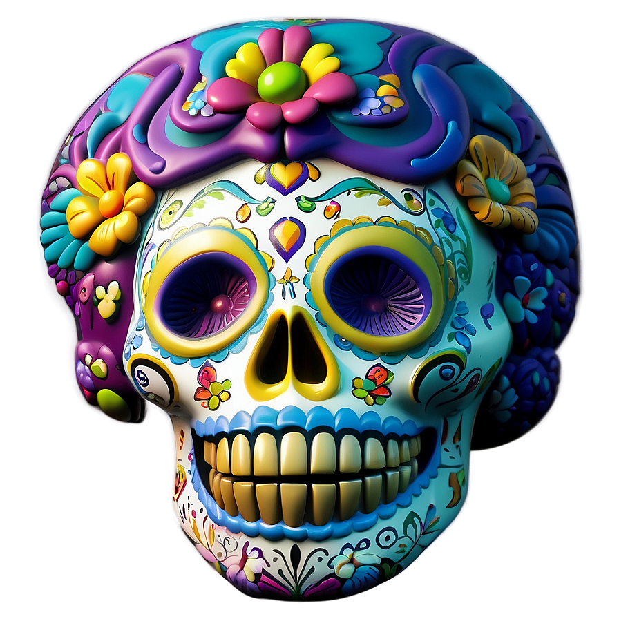 Artistic Dia De Los Muertos Murals Png 90