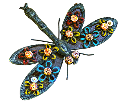 Artistic Dragonfly Sculpture