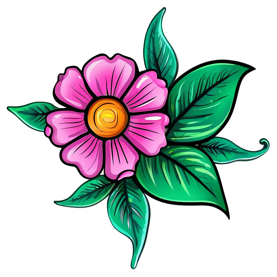 Artistic Flower Sketch Png 06272024