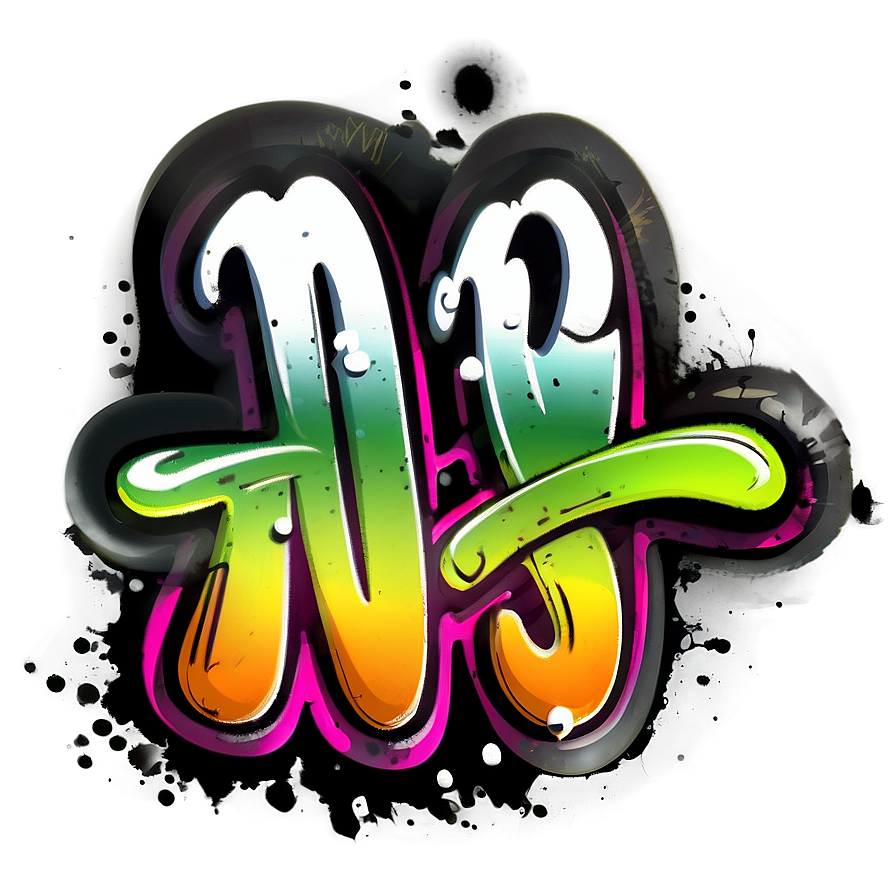 Artistic Graffiti Style Png Glu98