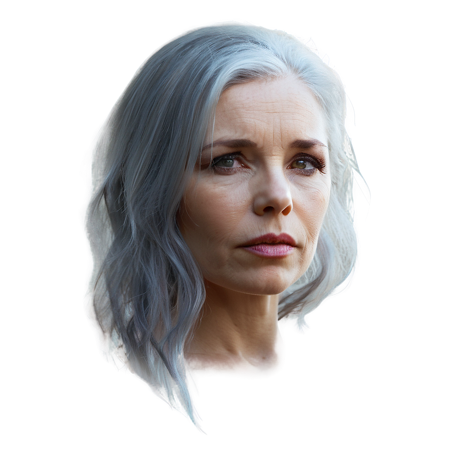 Artistic Grey Hair Png Cbt73