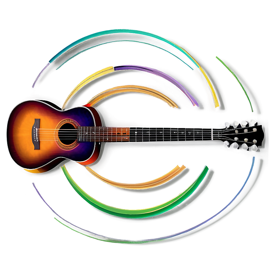 Artistic Guitar Strings Png Ofm78