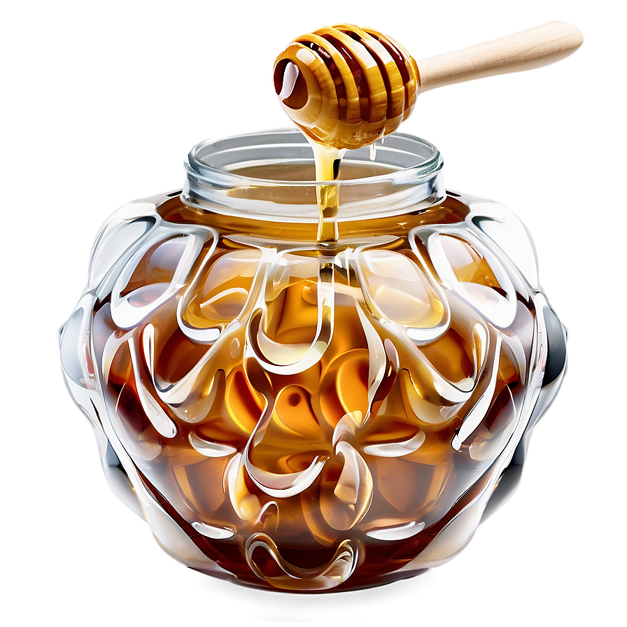 Artistic Honey Jar Png 37