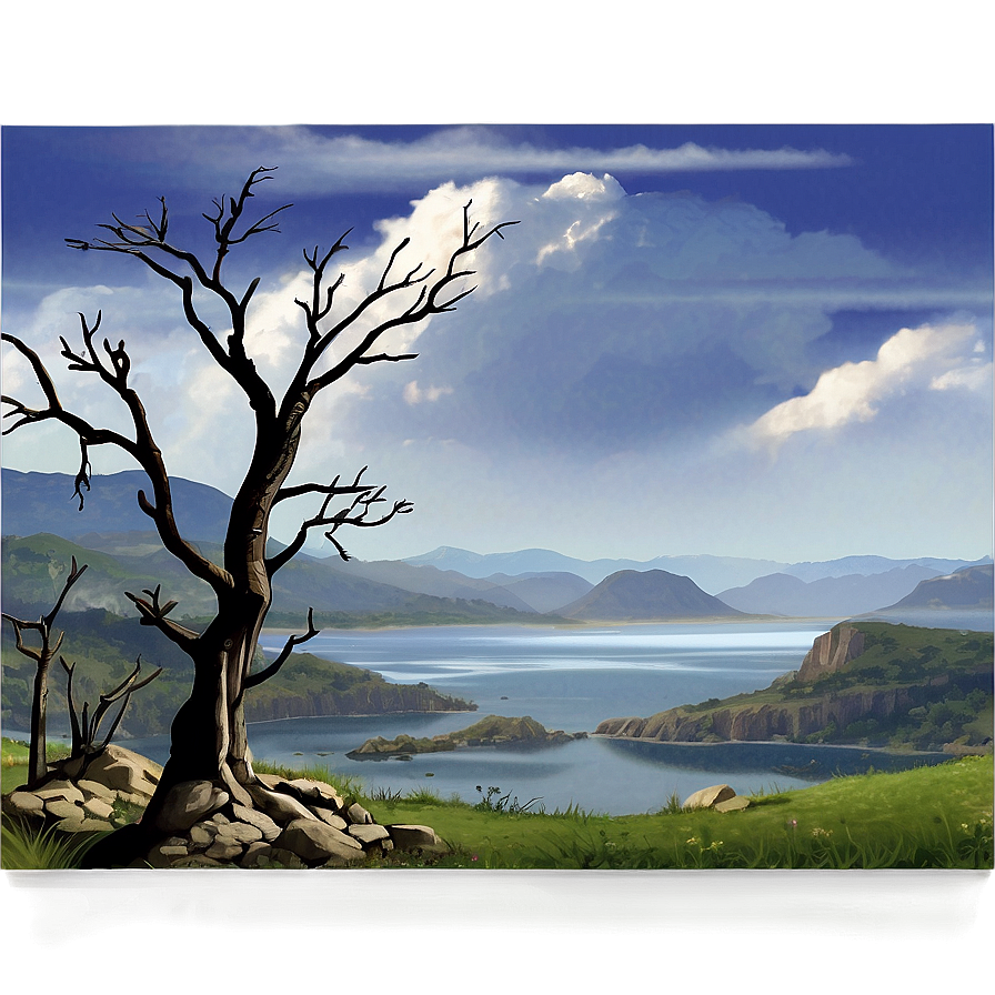 Artistic Landscape View Png 06242024