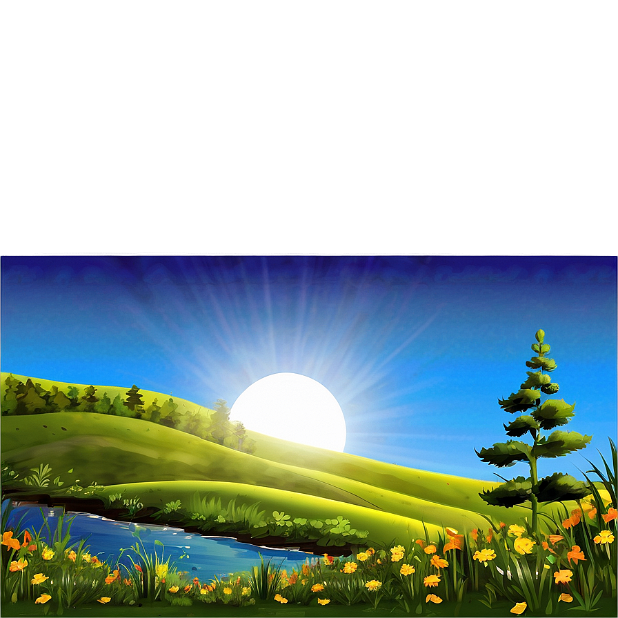 Artistic Landscape View Png 15