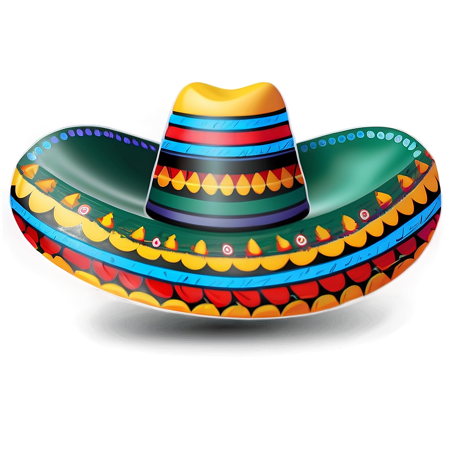 Artistic Mexican Hat Png 11