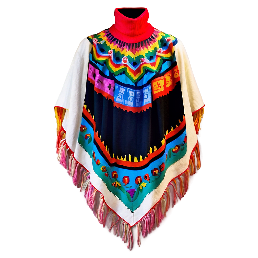 Artistic Mexican Poncho Detail Png 29