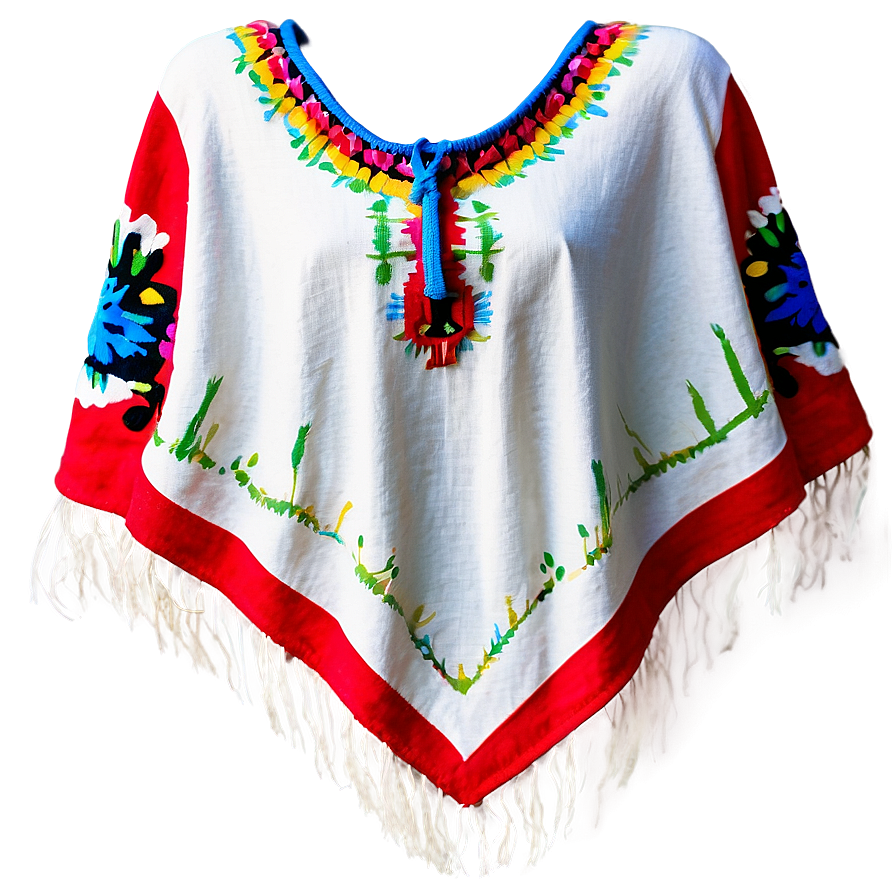 Artistic Mexican Poncho Detail Png Yky