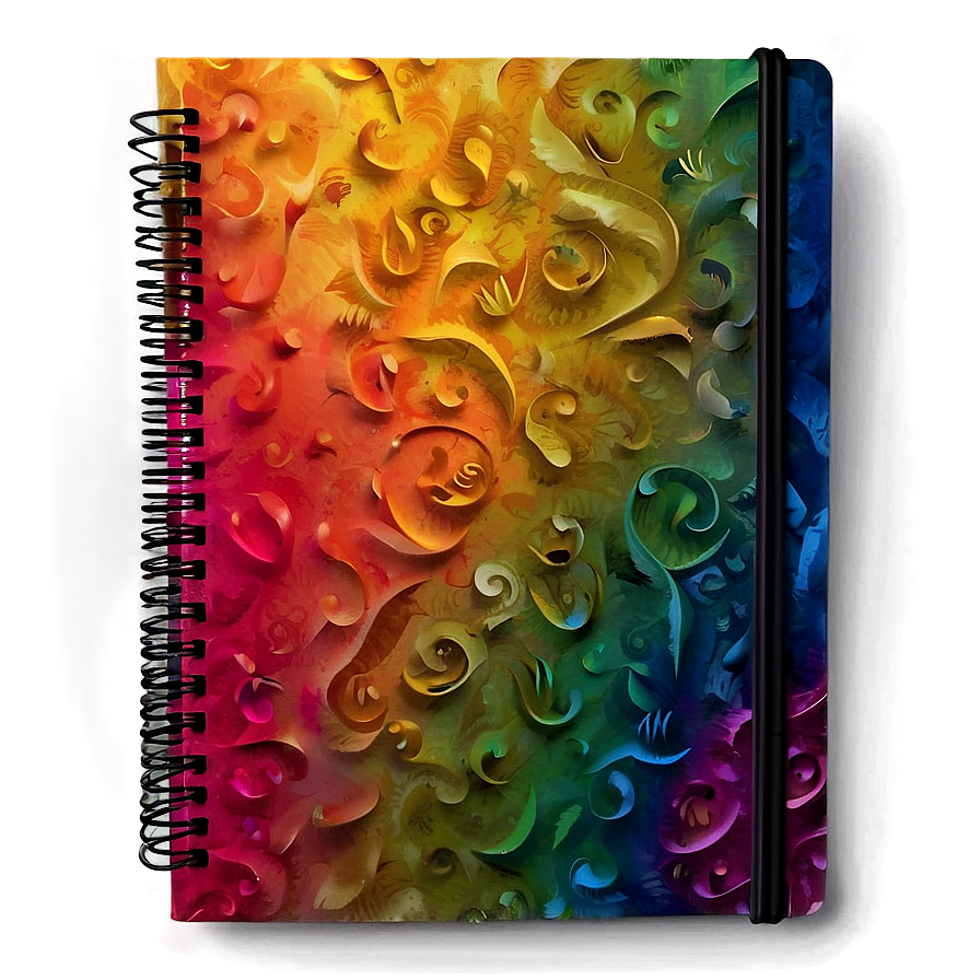 Artistic Notebook Cover Png 57