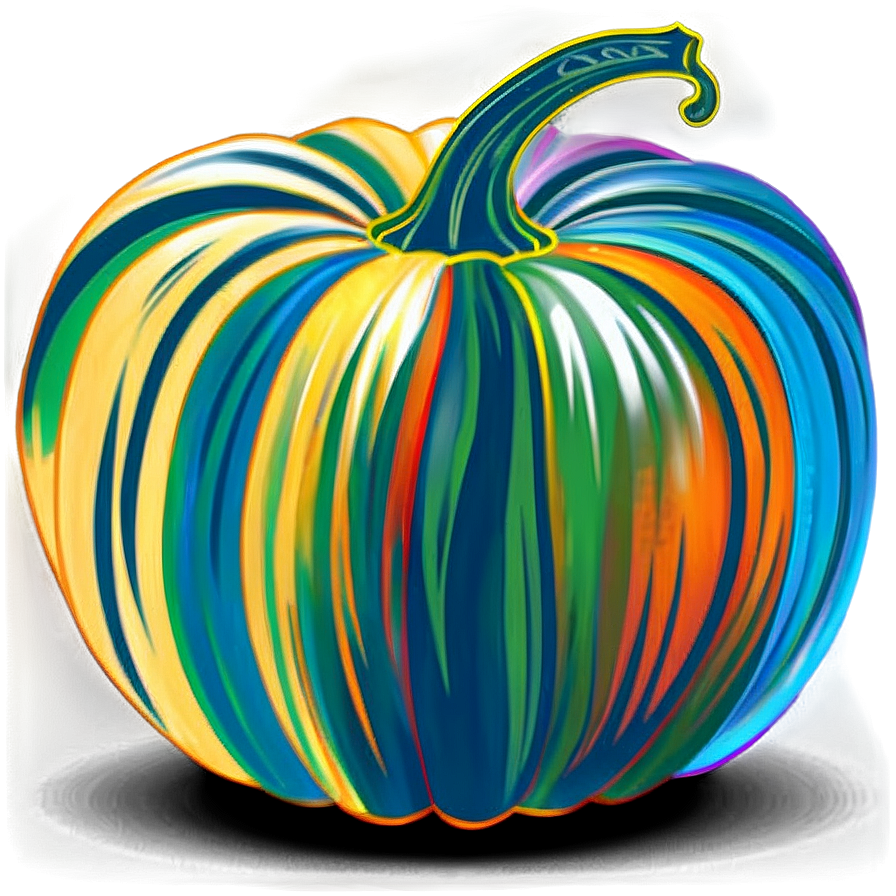 Artistic Pumpkin Silhouette Png Grc