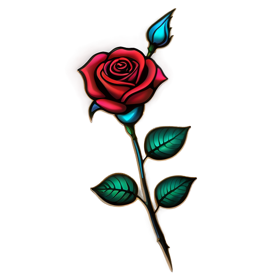 Artistic Rose Tattoo Creation Png 05252024