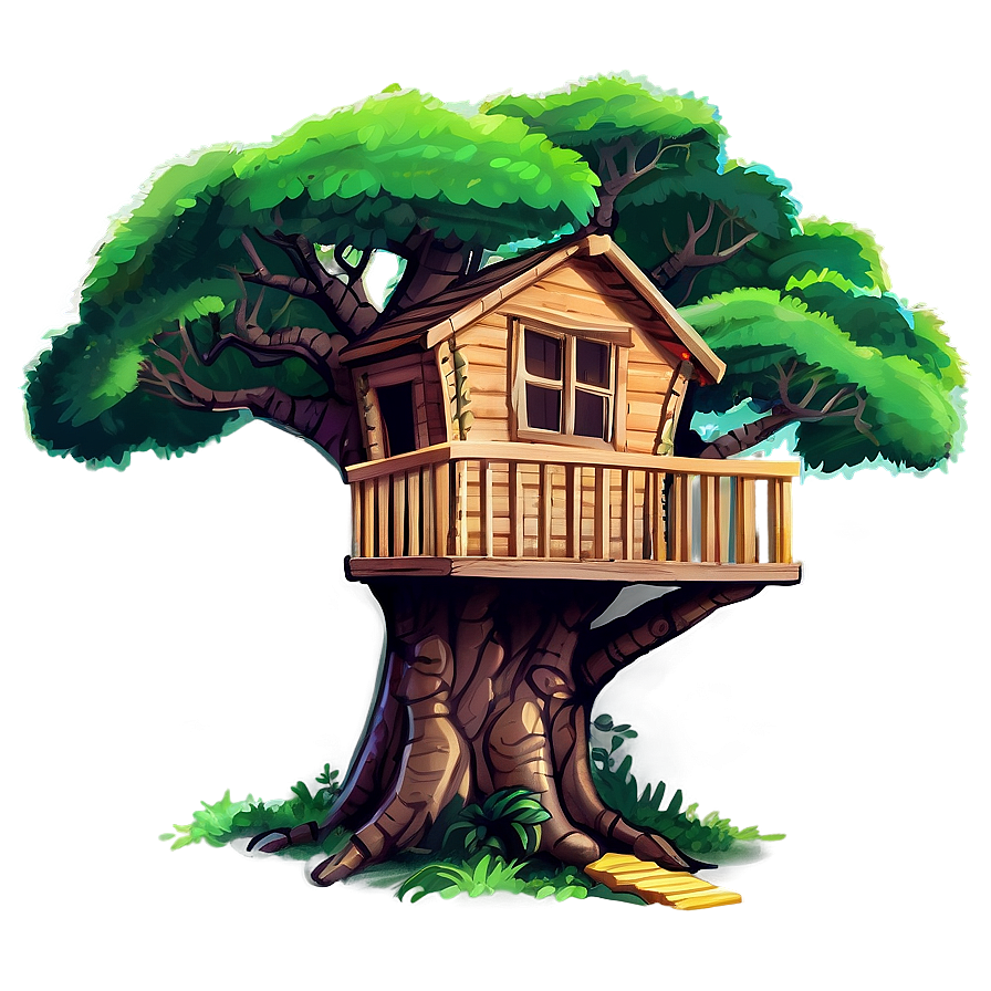 Artistic Tree House Png 06282024