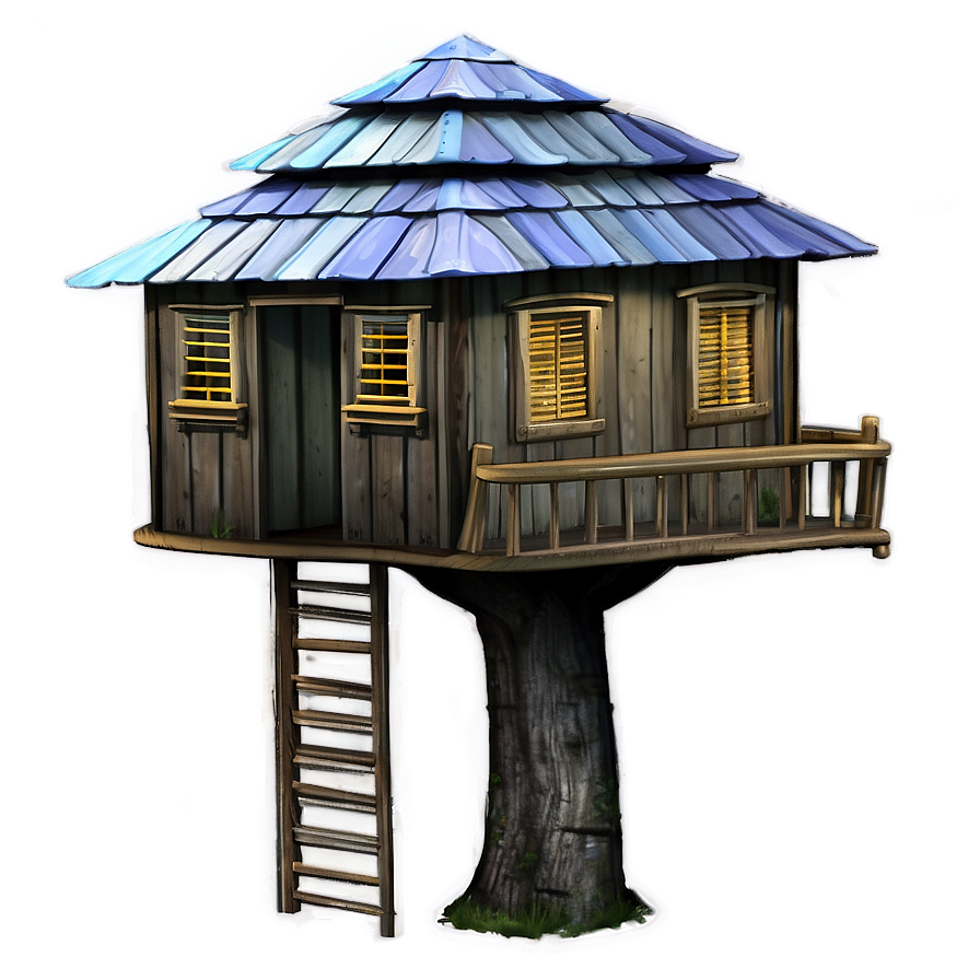 Artistic Tree House Png Per