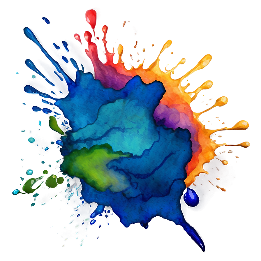 Artistic Watercolor Splash Png 06242024