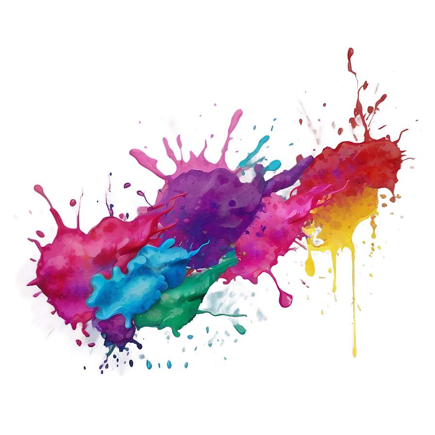 Artistic Watercolor Splash Png 50