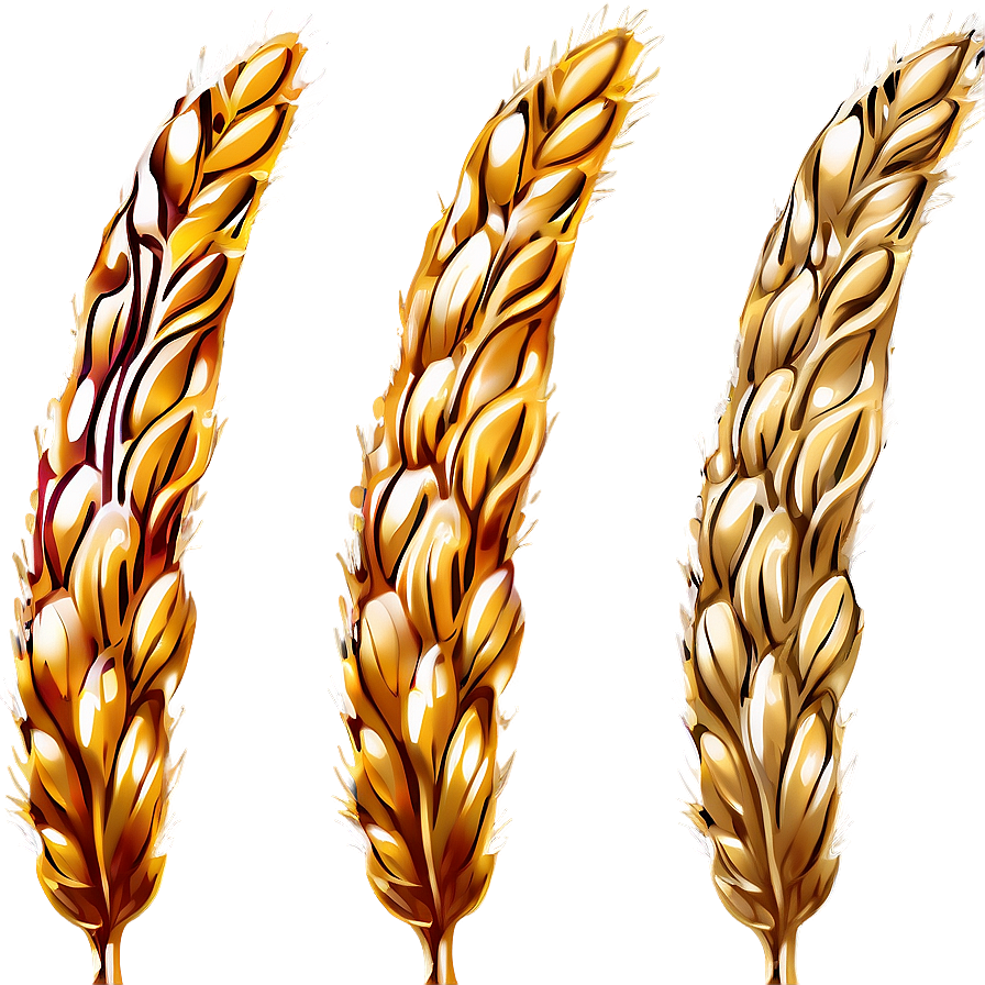 Artistic Wheat Illustration Png 05252024