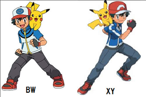 Ash Ketchum B W X Y Evolution