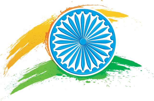 Ashoka_ Chakra_with_ Tri Color_ Swooshes