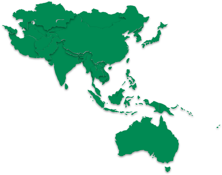 Asia Australia Map Outline