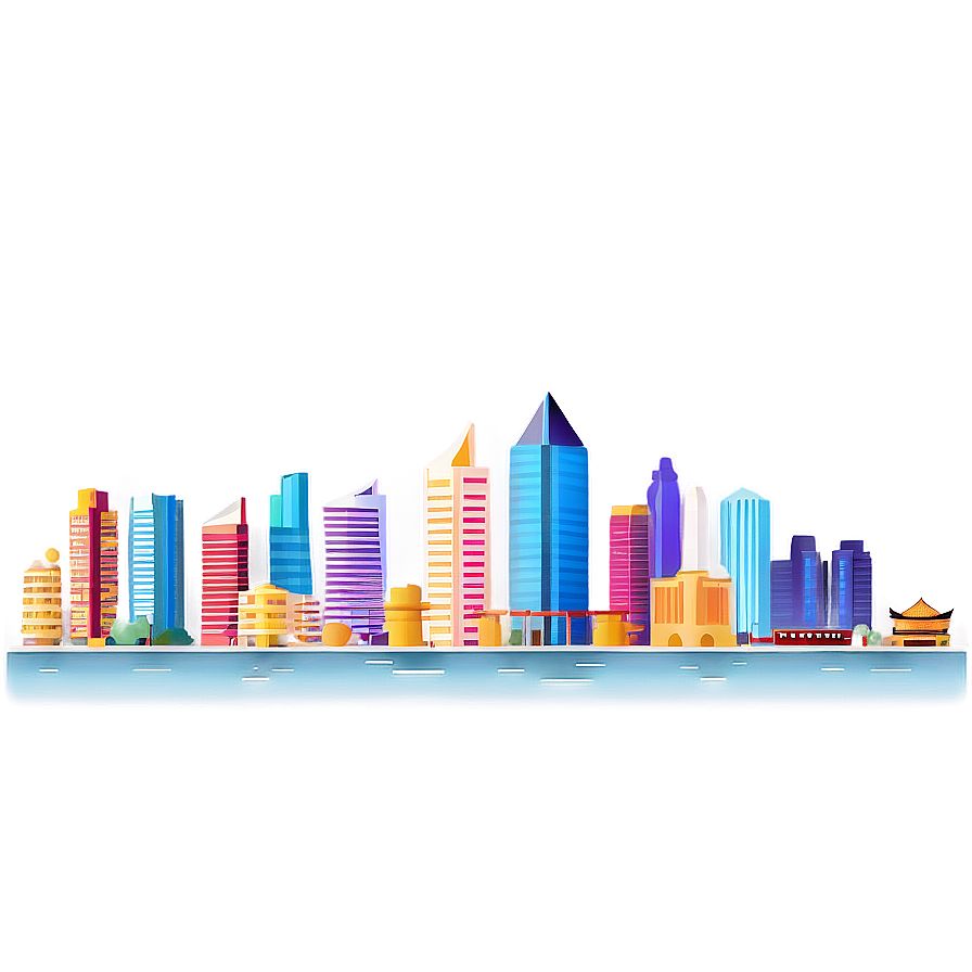 Asia City Skyline Png 06232024