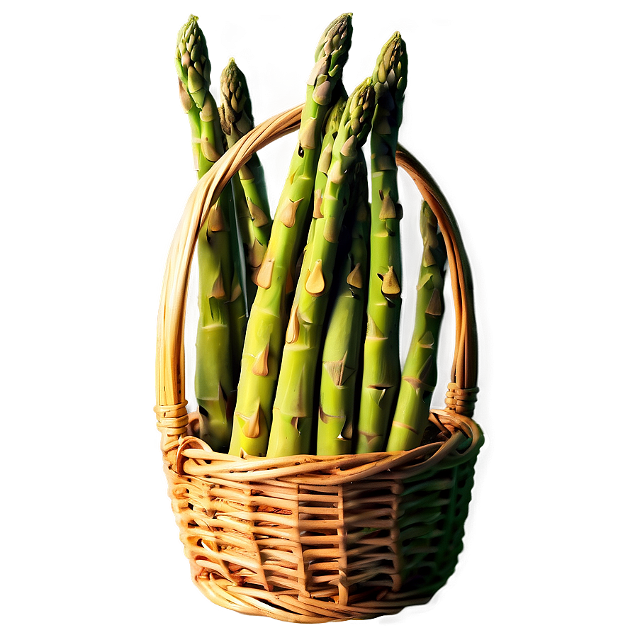 Asparagus In Basket Png Fko