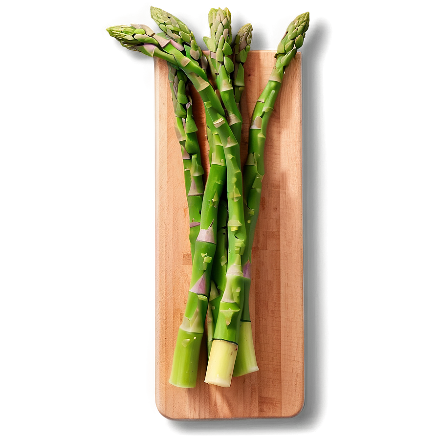 Asparagus On Cutting Board Png 62