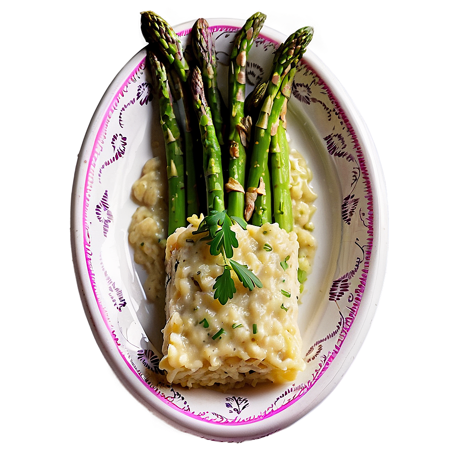 Asparagus Risotto Png 06122024