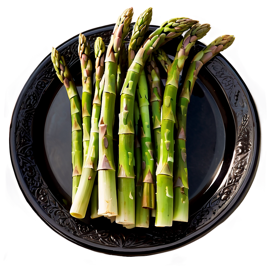 Asparagus Spears On Plate Png 06122024