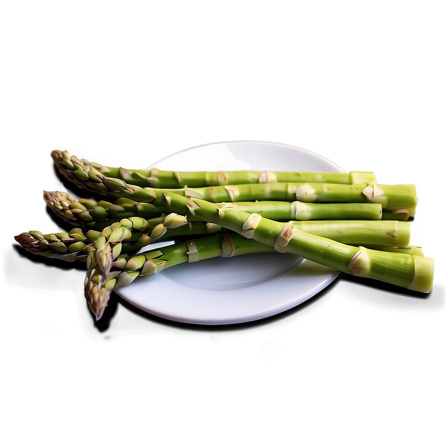 Asparagus Spears On Plate Png Eie4