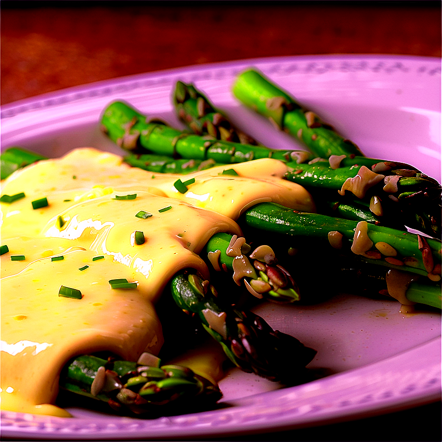 Asparagus With Hollandaise Sauce Png 06122024