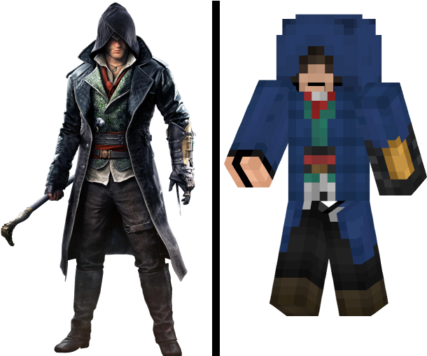 Assassins Creed Characterand Minecraft Skin