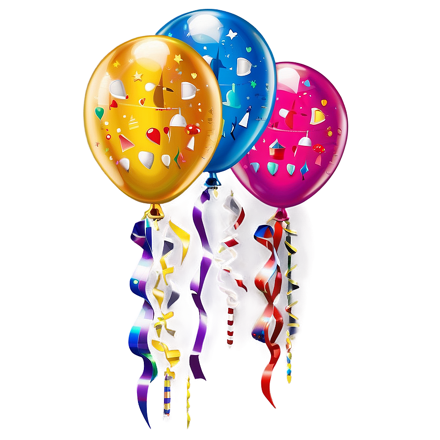 Assorted Birthday Balloon Png 63