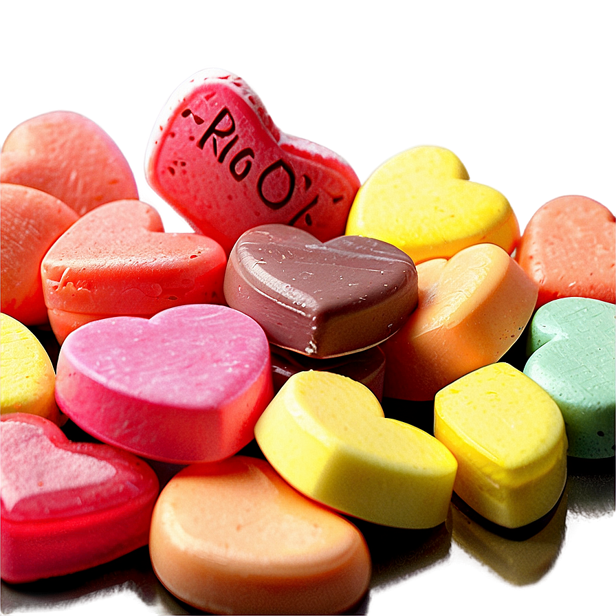 Assorted Candy Hearts Png Hqt