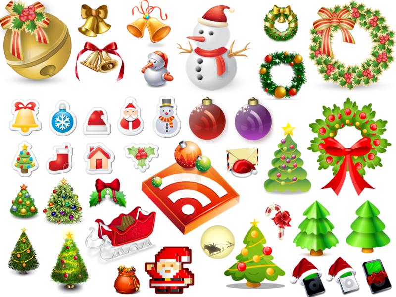 Assorted Christmas Icons Collection