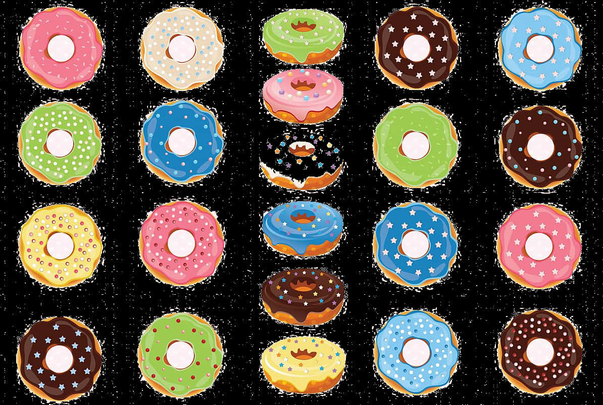 Assorted Donuts Pattern