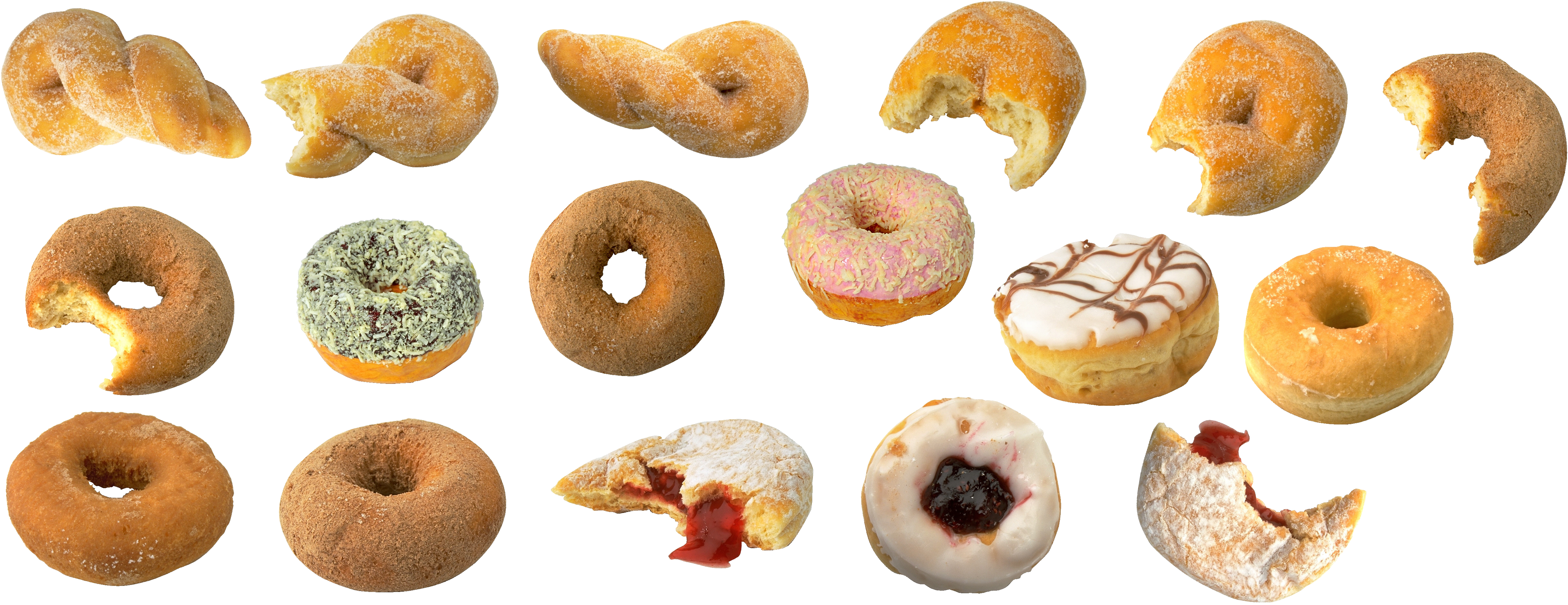 Assorted Donuts Transparent Background