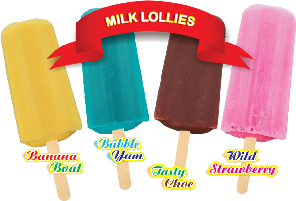 Assorted Flavored Milk Lollies