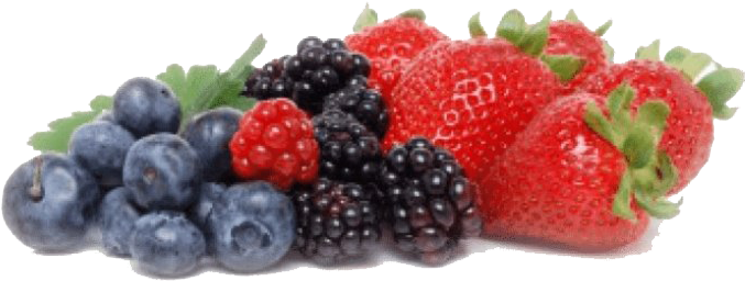 Assorted Fresh Berries Transparent Background