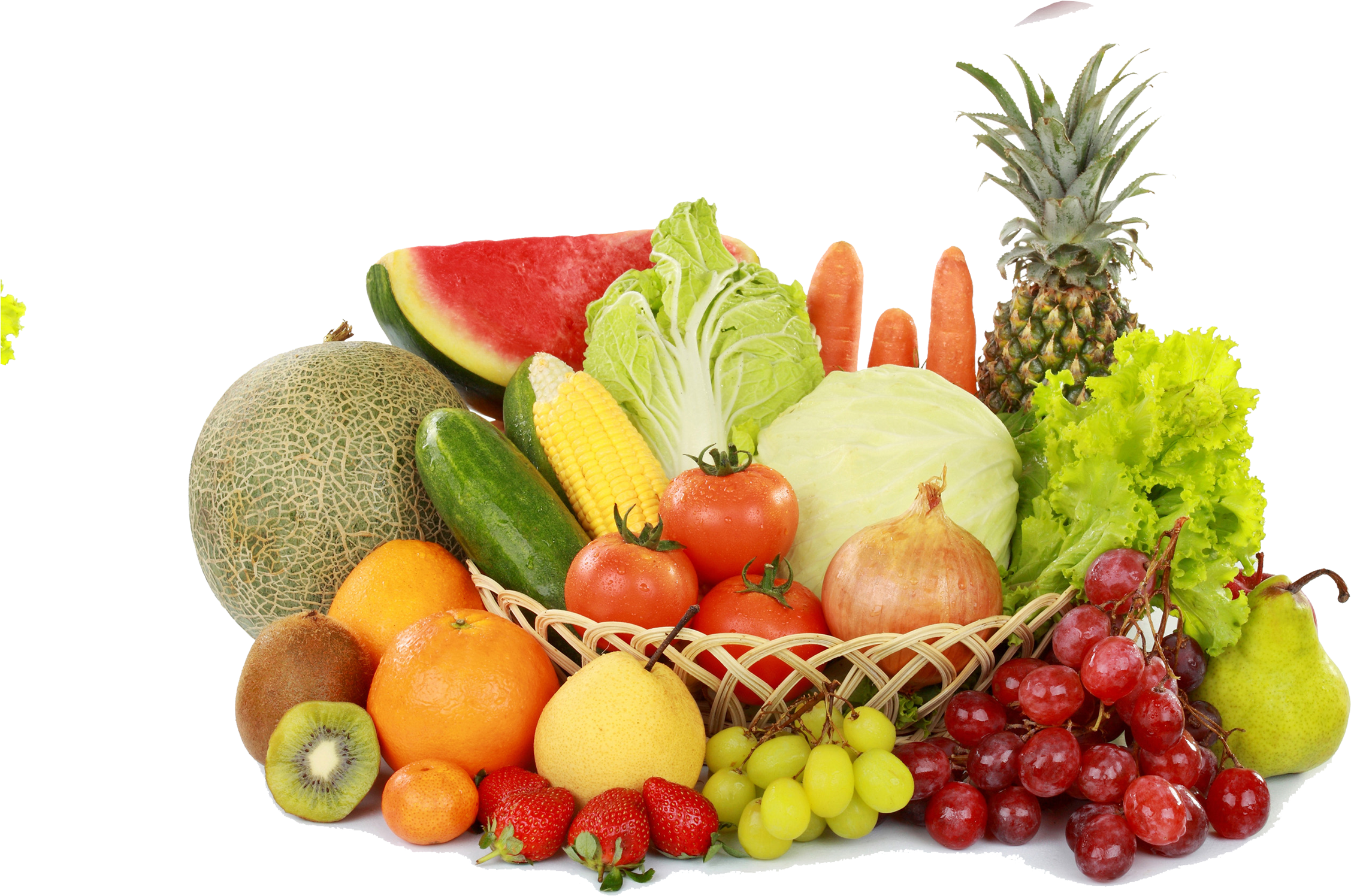 Assorted Fresh Fruitsand Vegetables Basket