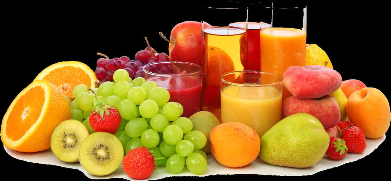 Assorted Fruit Juicesand Fresh Fruits