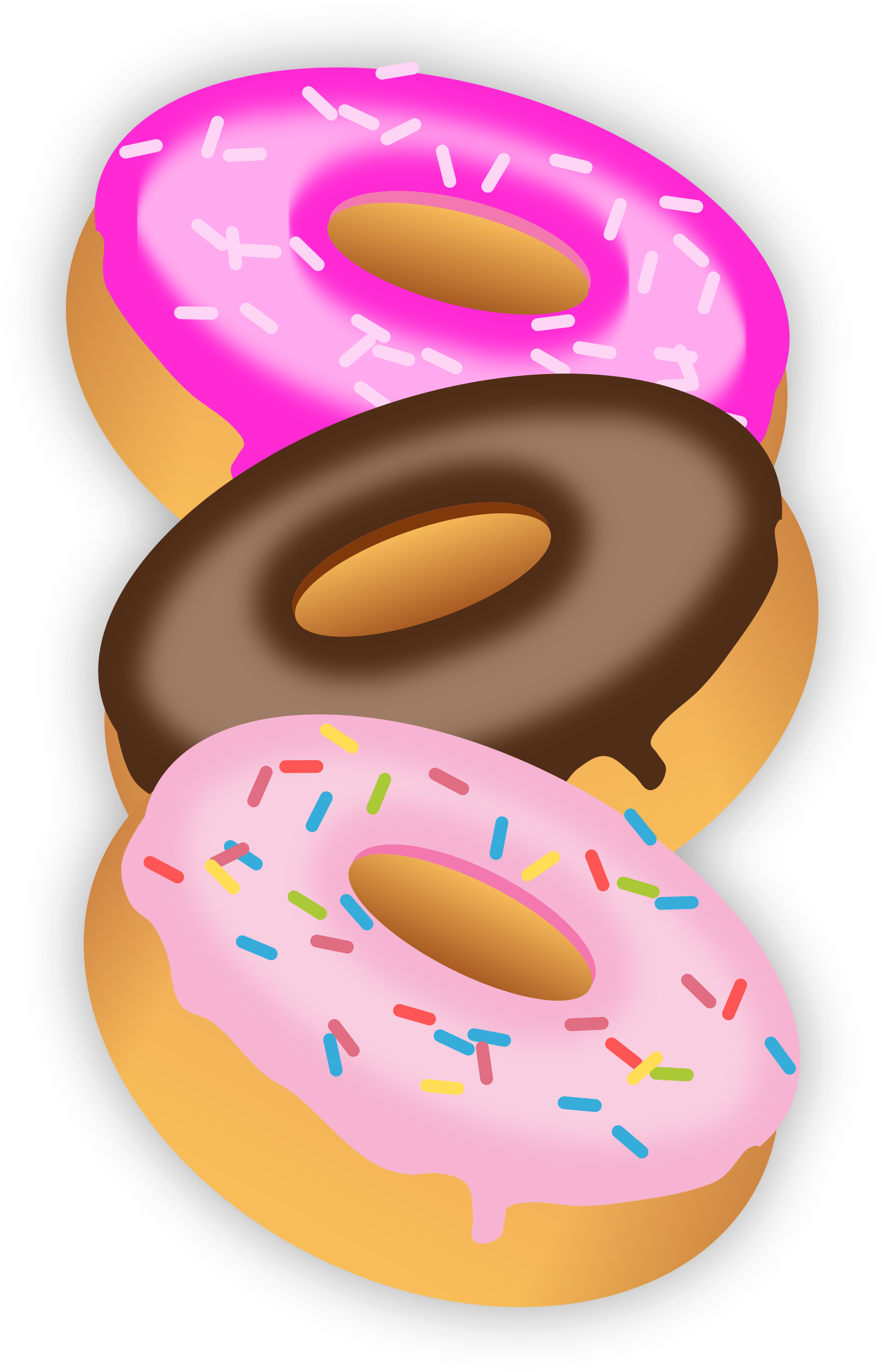 Assorted Glazed Donuts Illustration