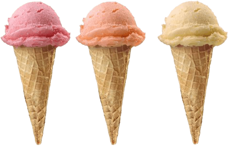 Assorted Ice Cream Cones