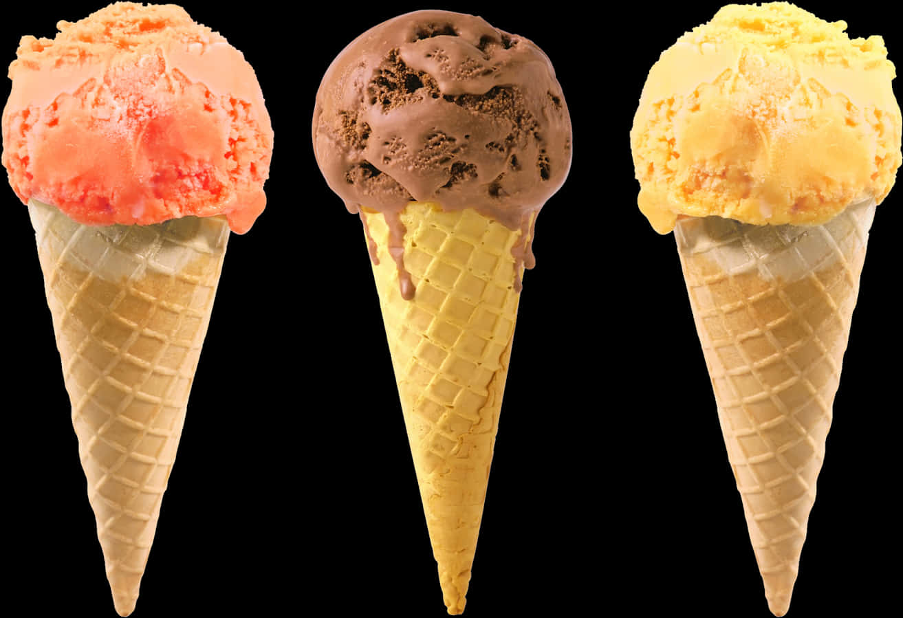 Assorted Ice Cream Cones