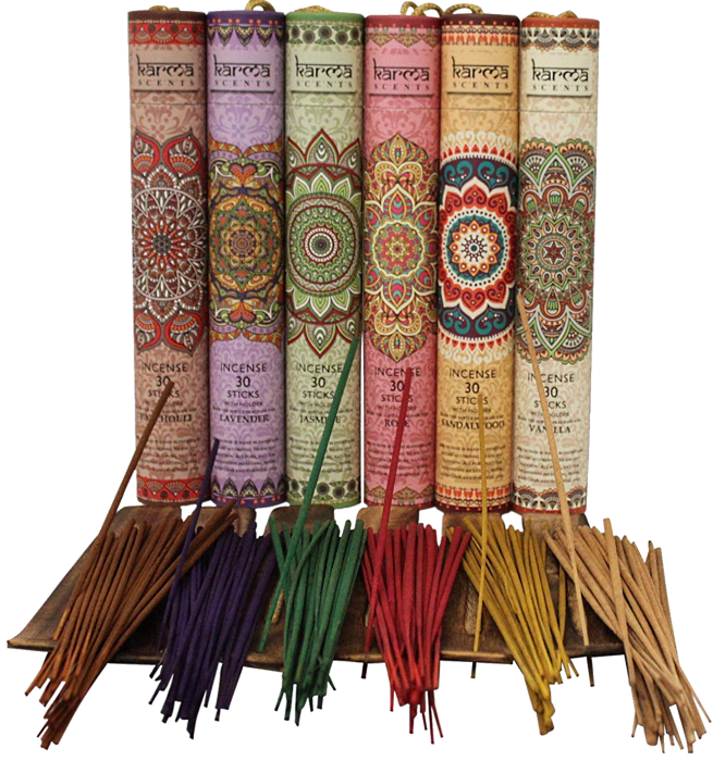 Assorted Incense Sticksand Packaging