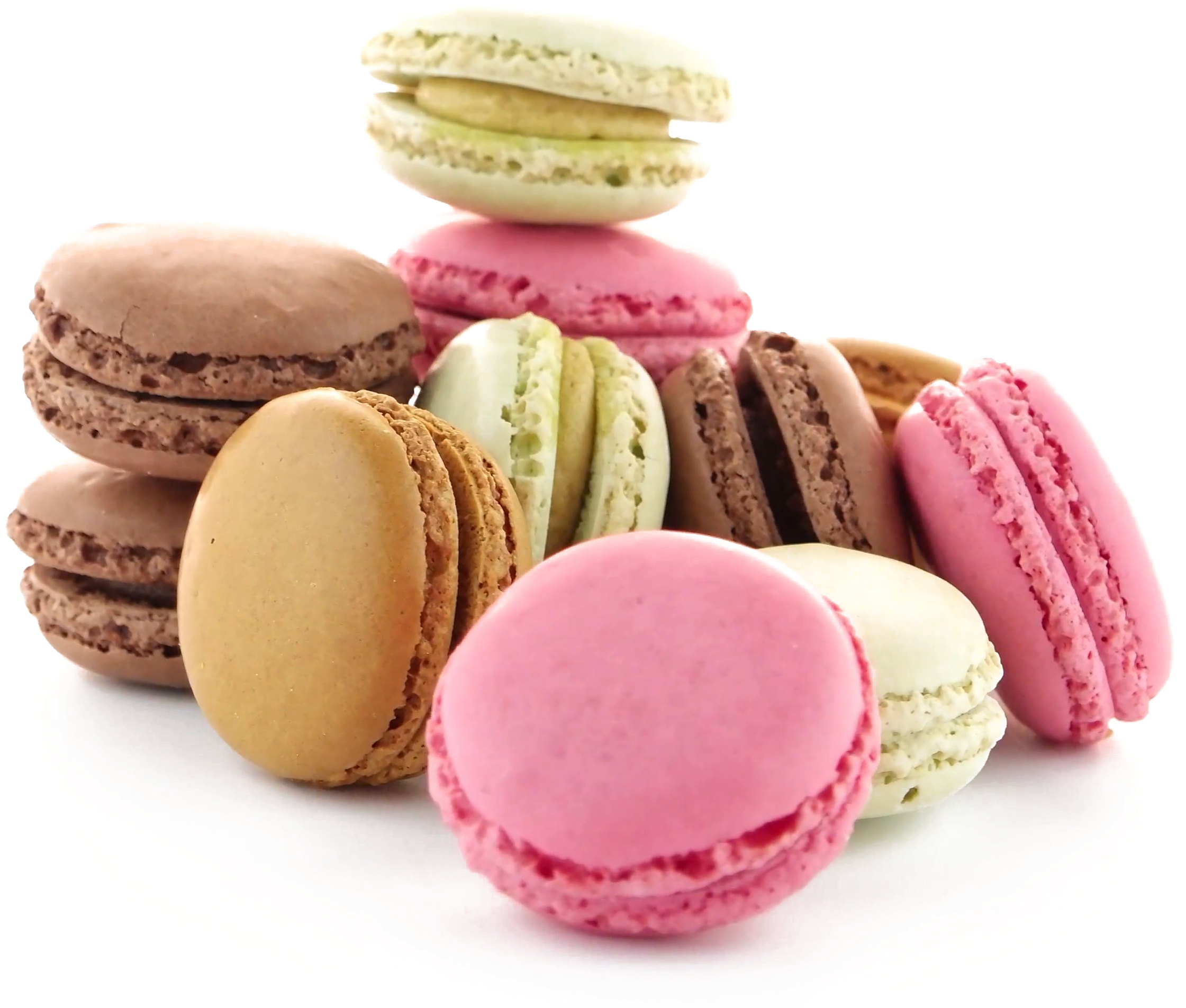 Assorted Macarons Display