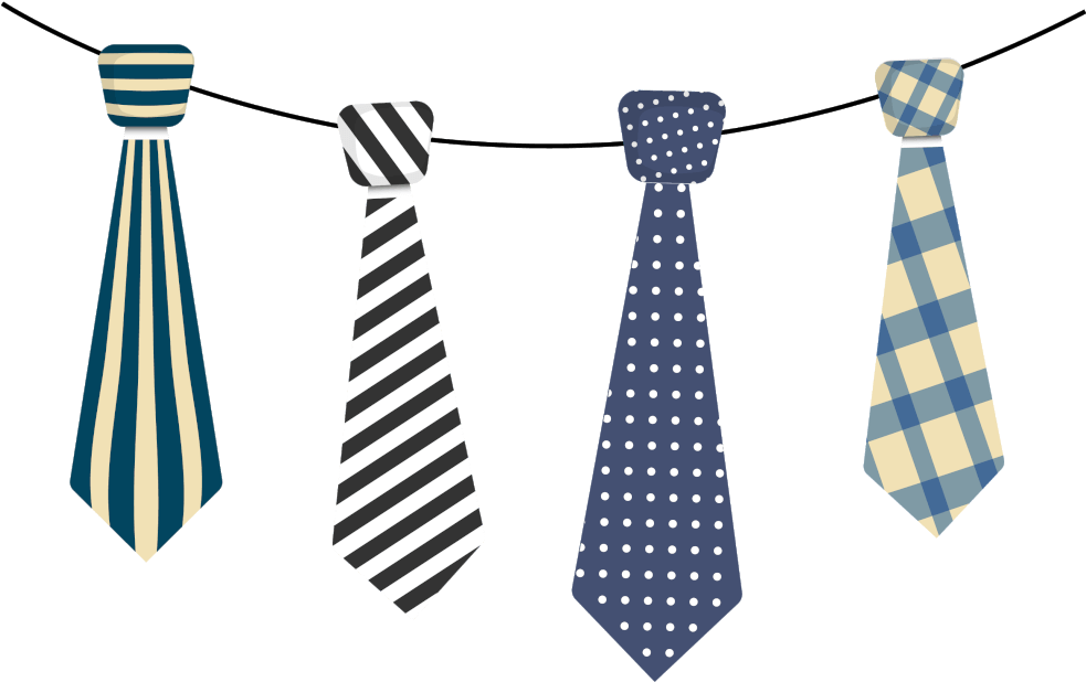 Assorted Neckties Graphic