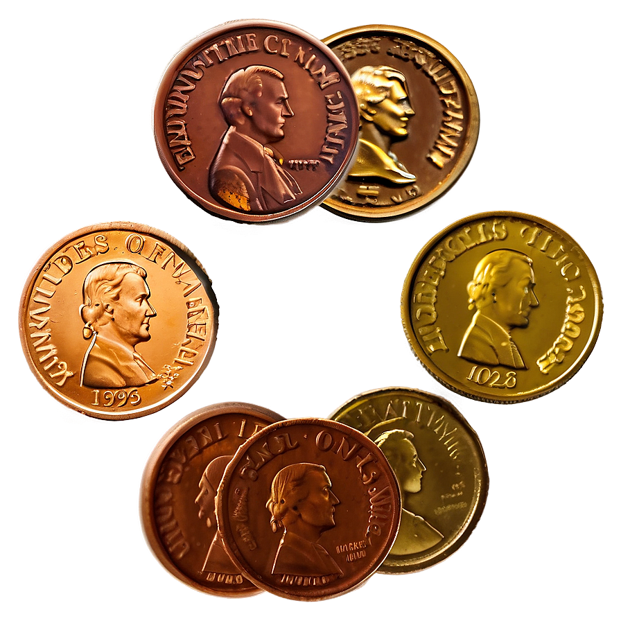 Assorted Pennies Png 06212024